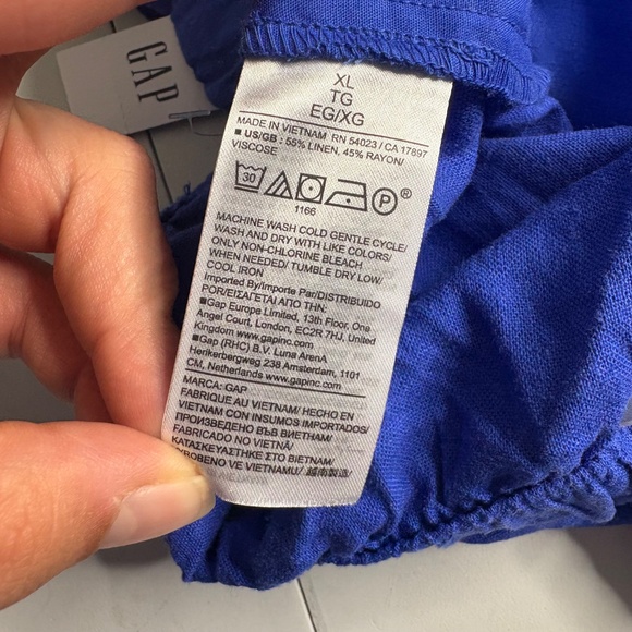 NWT Gap Blue Linen Shorts - Picture 7 of 14